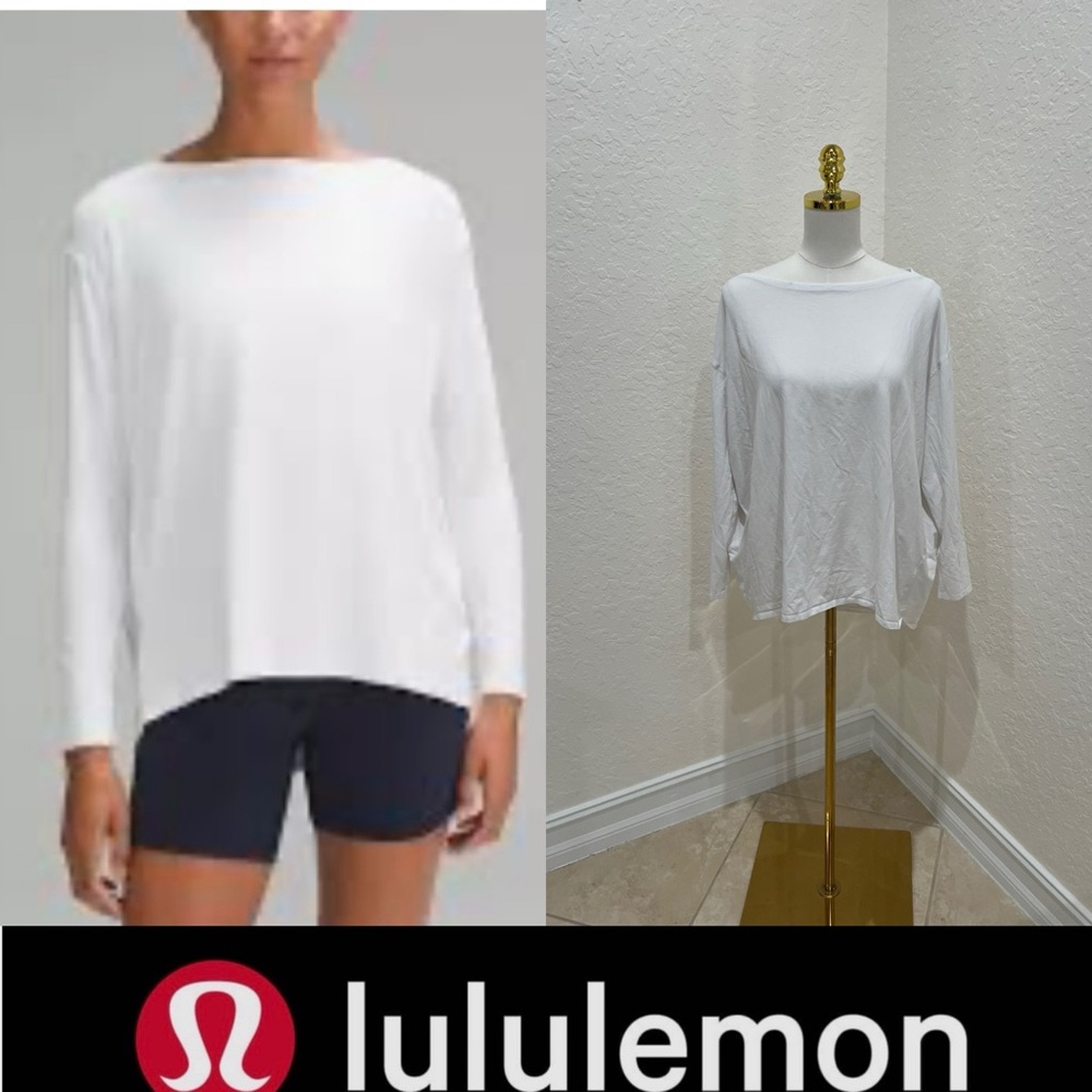 lululemon athletica White Long Sleeve Tee